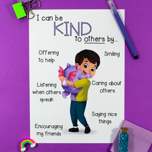 I Can Be Kind to Myself & Others - Kindness Posters - Your Teacher's Pet Creature