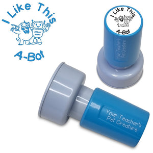 I Like This A-Bot - Pre Inked Teacher Stamp - Your Teacher's Pet Creature