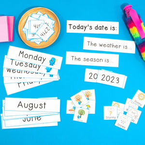 Interactive Wall Calendar - Blue - Your Teacher's Pet Creature