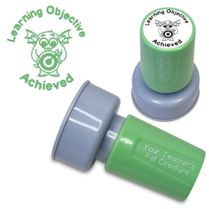 Learning Objective Achieved - Pre Inked Teacher Stamp - Your Teacher's Pet Creature