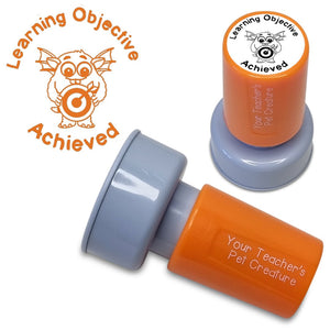 Learning Objective Achieved - Pre Inked Teacher Stamp - Your Teacher's Pet Creature