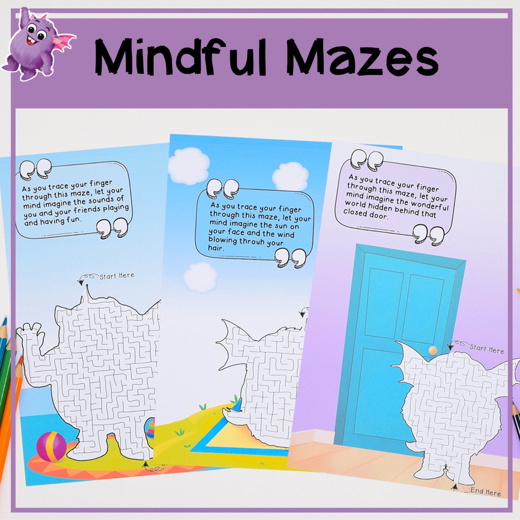 Mindful Mazes for Calming Corners - Your Teacher's Pet Creature