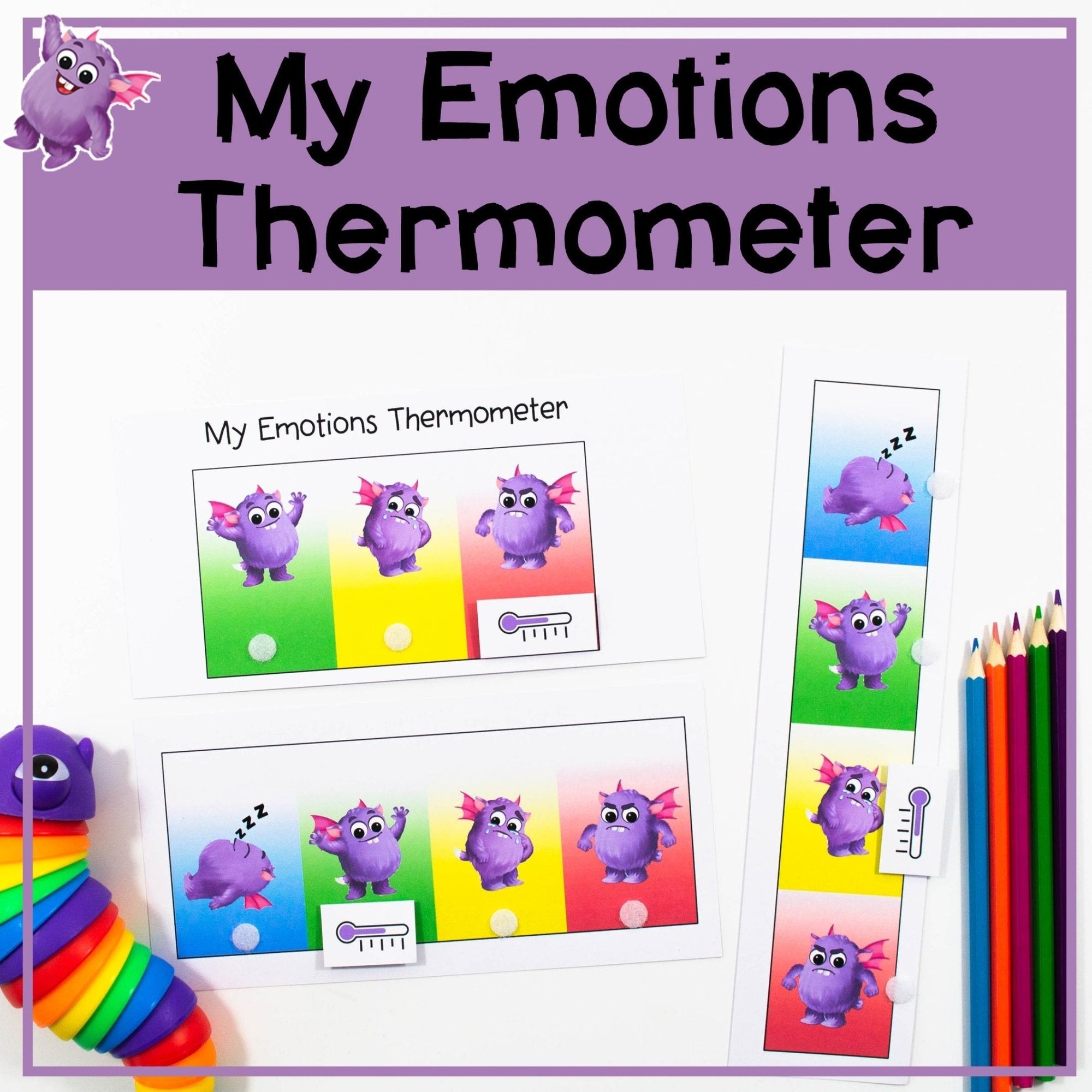 My Emotions Thermometer - Your Teacher's Pet Creature