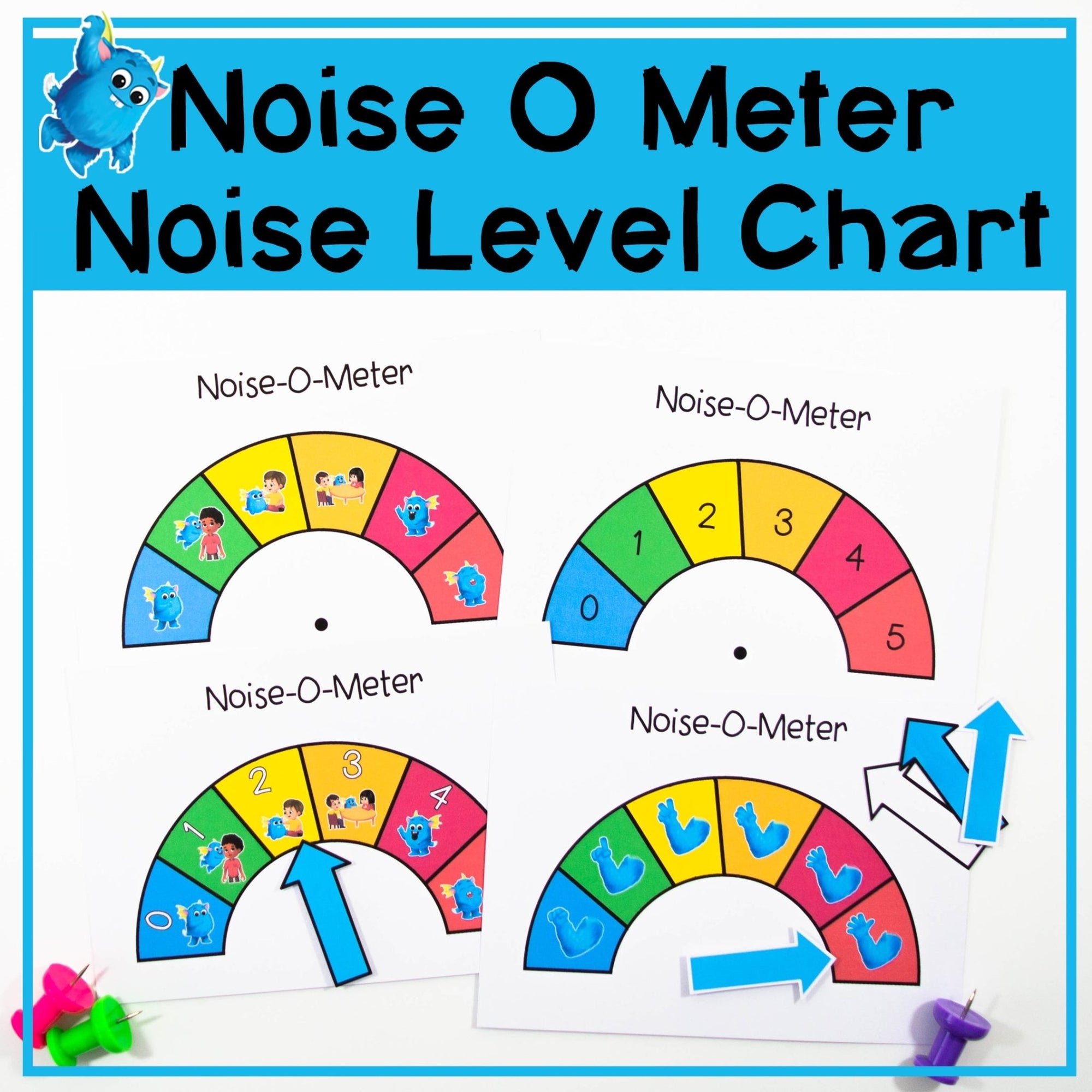 Noise O Meter - Noise Level Management & Visual Volume Tracker Tool - Your Teacher's Pet Creature