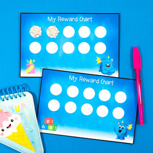 Personal Reward Charts - Printable Individual Behaviour Tracker - 5 or 10 Dots - Your Teacher's Pet Creature