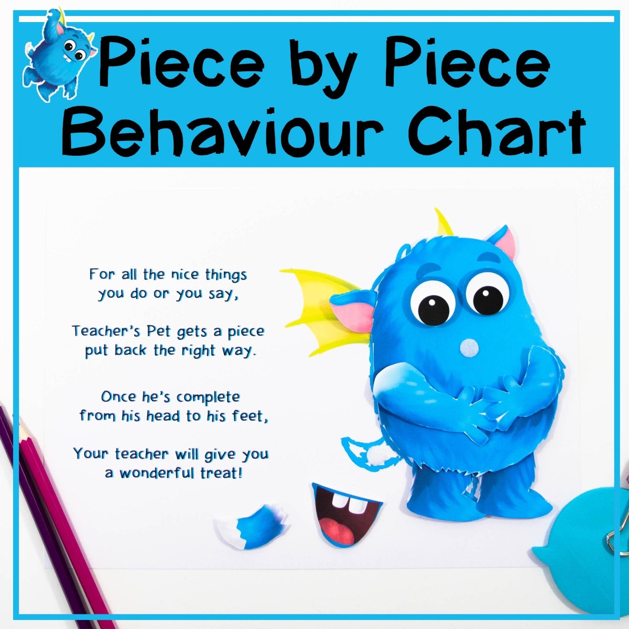 Piece By Piece Behaviour Tracker - Your Teacher's Pet Creature