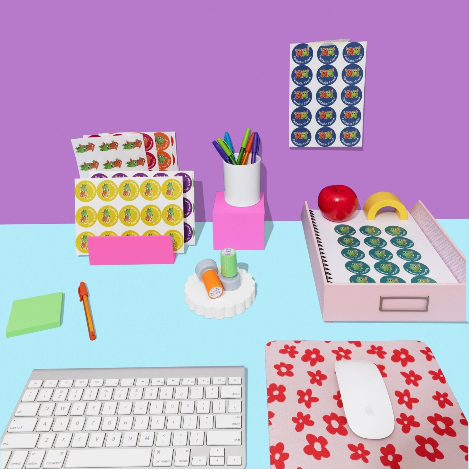 Positive Reward Sticker Pack - Orange and Green