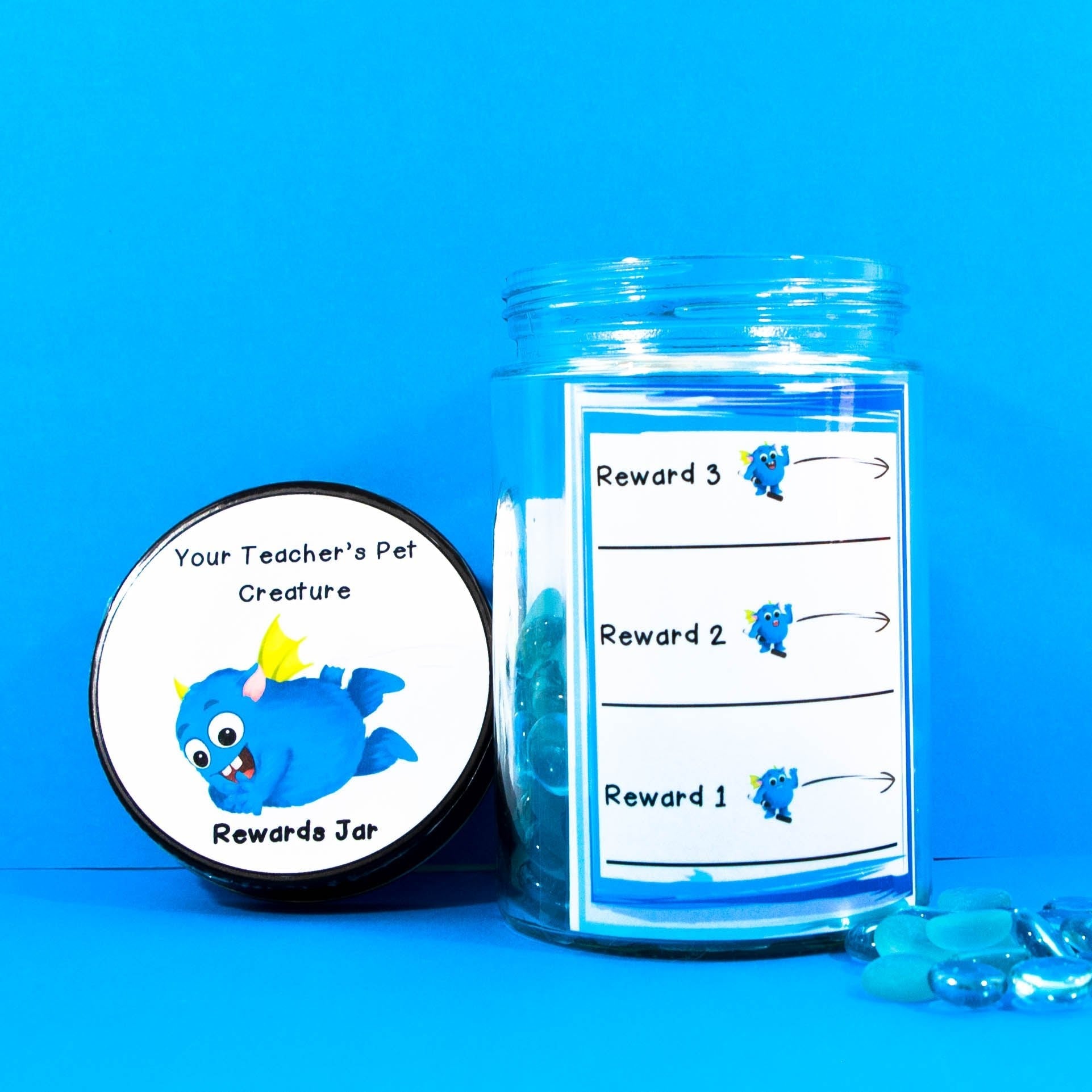 Printable Reward Jar Labels - Easy Markers to Track Class Behaviour & Rewards - Your Teacher's Pet Creature