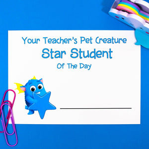 Star Student Pack - Poster, Certificate and Nomination Form - Your Teacher's Pet Creature