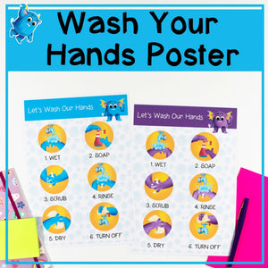 Steps To Washing Your Hands - Your Teacher's Pet Creature