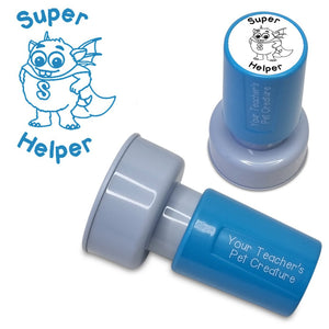 Super Helper - Pre Inked Teacher Stamp - Your Teacher's Pet Creature