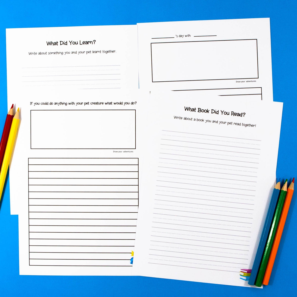 Take-Home Adventure Pack - Blue - Your Teacher's Pet Creature