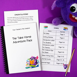 Take Home Adventure Pack - Purple - Your Teacher's Pet Creature