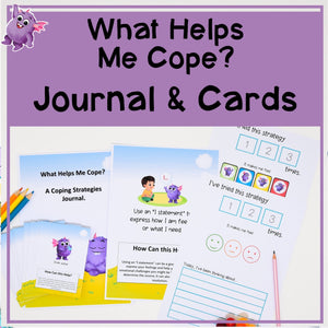 What Helps Me Cope - Calming Strategies Journal & Cards - Your Teacher's Pet Creature