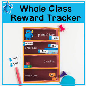 Whole Class Behaviour Tracking & Rewards Chart - Printable Poster A3 or A4 - Your Teacher's Pet Creature