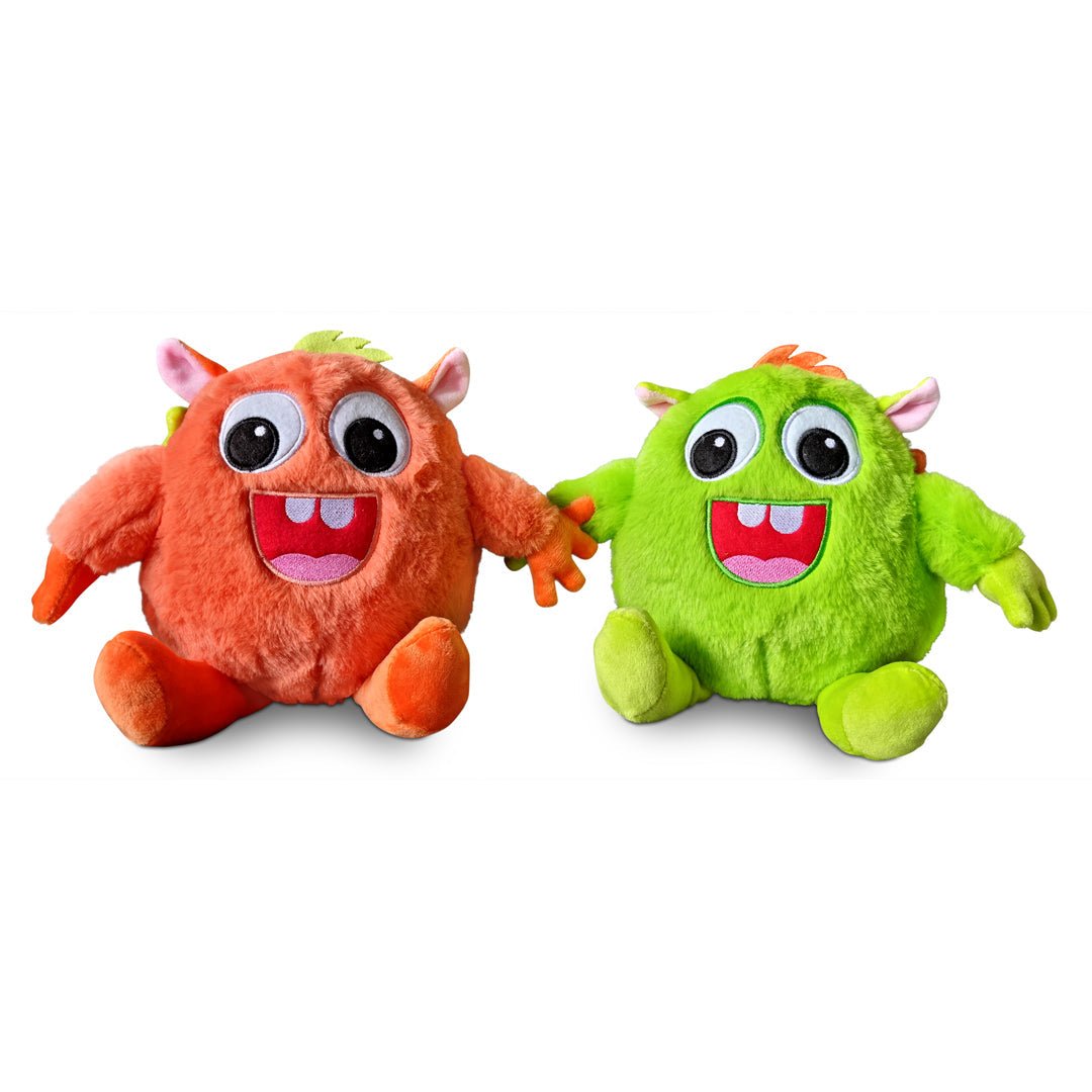 Your Teacher's Pet Creature Plush Pair - Green and Orange - Your Teacher's Pet Creature