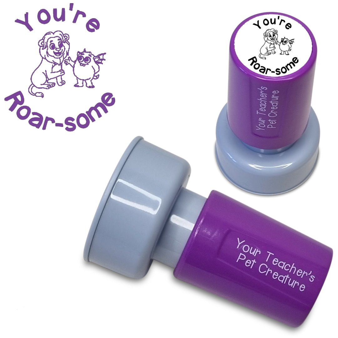 You're Roar-some - Pre Inked Teacher Stamp - Your Teacher's Pet Creature