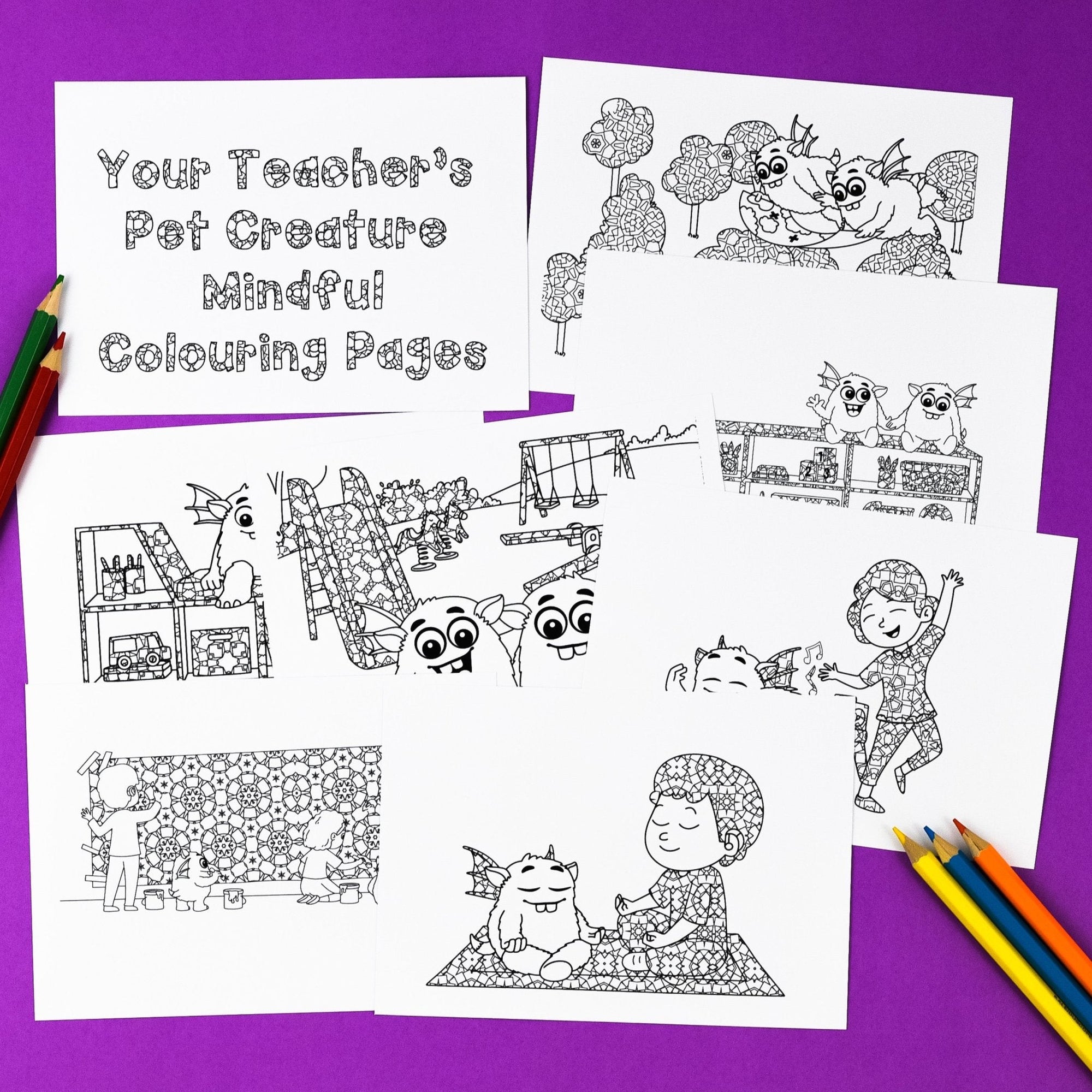 Zen Colouring Pages for Mindfulness and Calming - Your Teacher's Pet Creature