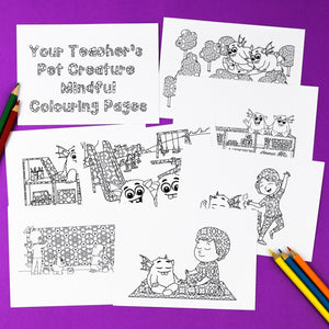 Zen Colouring Pages for Mindfulness and Calming - Your Teacher's Pet Creature