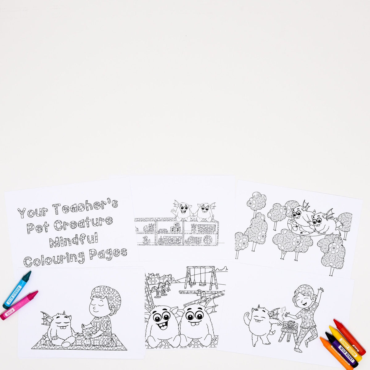 Zen Colouring Pages for Mindfulness and Calming - Your Teacher's Pet Creature