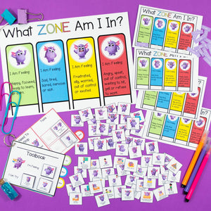 Zones Of Regulation Pack - Your Teacher's Pet Creature