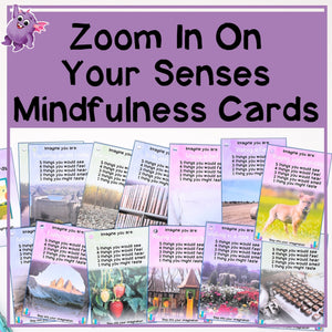 Zoom In On Your Senses Meditation Cards - Your Teacher's Pet Creature